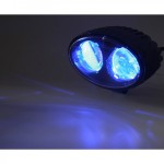 LED výstražné bodové svetlo modré 10-48V 2x4W pre vysokozdvižný vozík 143x122mm