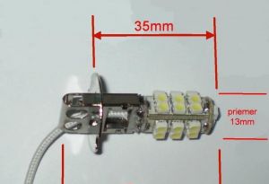 Predam H3 LED ziarovky (12V biela farba 26 SMD / 28 SMD)