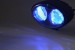 LED výstražné bodové svetlo modré 10-48V 2x4W pre vysokozdvižný vozík 143x122mm obrázok 2
